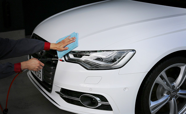 6.エアーブロー仕上げ